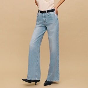 Reformation Cary High Rise Slouch Jeans in Bowen Lived in Denim